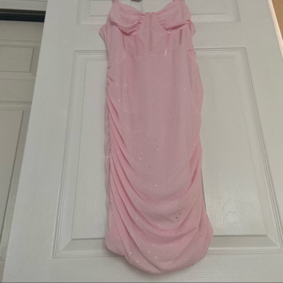 Pink Bodycon Mesh Bustier Cami Dress - Picture 8 of 8